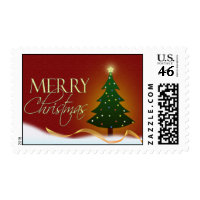 Merry Christmas postage stamp stamp