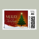 Merry Christmas postage stamp
