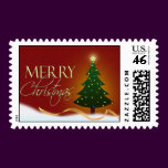 Merry Christmas postage stamp