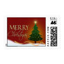 Merry Christmas postage stamp