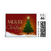 Merry Christmas postage stamp stamp