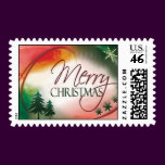 Merry Christmas Postage Stamp