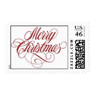 Merry Christmas! Postage Stamp Medium stamp