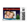 Merry Christmas Postage Stamp photo template