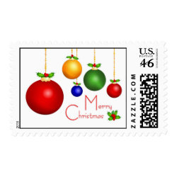 Merry Christmas Postage Stamps stamp