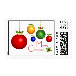 Merry Christmas Postage Stamps