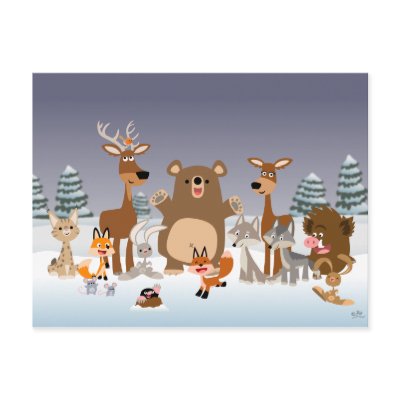 Merry Christmas!! postcard by Lioness_Graphics