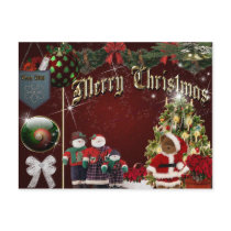 Merry Christmas postcards