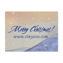 Merry Christmas Postcard by tinyzoo Merry Christmas Postcard