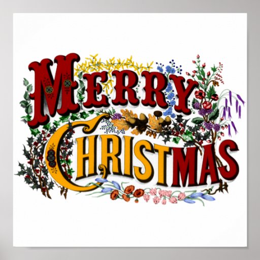 Merry Christmas Posters | Zazzle