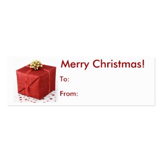 Merry Christmas Present Tag profilecard