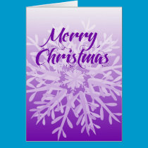 Merry Christmas Purple cards