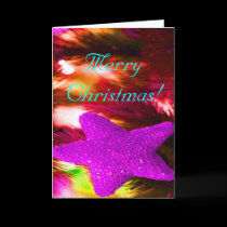 Merry Christmas Purple Star cards