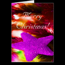 Merry Christmas Purple Star I cards