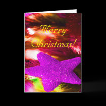 Merry Christmas Purple Star II cards