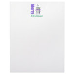 Merry Christmas Purple Theme Candyland House Letterhead Template
