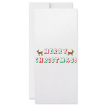MERRY CHRISTMAS rack cards