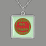 Merry Christmas red green pattern Pendants
