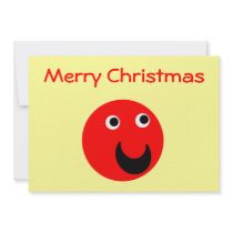 Merry Christmas Red Custom Announcements