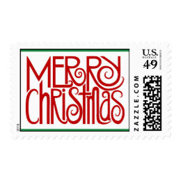 Merry Christmas Red Stamp