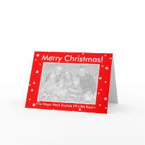 MERRY CHRISTMAS! RedCustomizable My Dog Votes Card cards