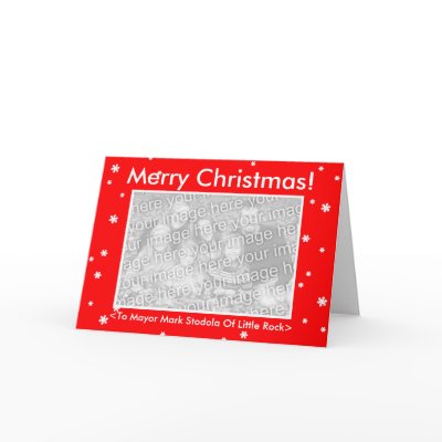 MERRY CHRISTMAS! RedCustomizable My Dog Votes Card by MyDogVotes