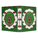 Merry Christmas Reindeer Vinyl Binder