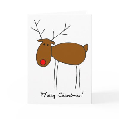 Merry Christmas Reindeer cards