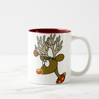 Merry Christmas Reindeer Coffee Cup Coffee Mugs