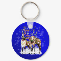 Merry Christmas Reindeer Keychain