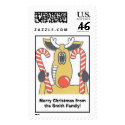 Merry Christmas Reindeer postage by xbratx Merry Christmas Reindeer postage