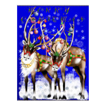 Merry Christmas Reindeer Poster posters by Lotacats Merry Christmas Reindeer Poster posters