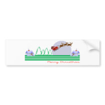Merry Christmas (Retro) bumper stickers by LushLaundry Merry Christmas (Retro) bumper stickers