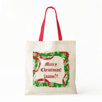 Merry Christmas Ribbon design  (whoever's name!) bags