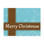 Merry Christmas Ribbon Postcard