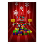 Merry Christmas Robot Greeting Cards