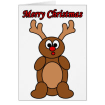 Merry Christmas Rudolph cards