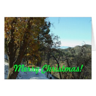 Merry Christmas San Bernardino Mountains Card