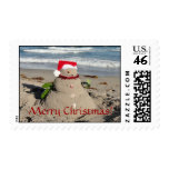Merry Christmas sandman snowman stamp #2