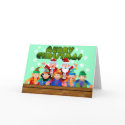 Merry Christmas Santa and Elves cards