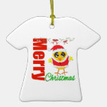 Merry Christmas Santa Chick v2 Christmas Tree Ornament