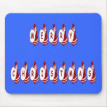 Merry Christmas Santa Claus Font mousepads