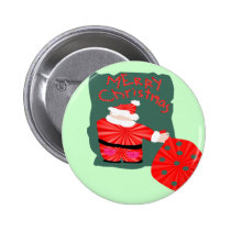 Merry Christmas Santa Claus buttons