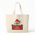 Merry Christmas Santa Claus Tote Bag by IndiaL Merry Christmas Santa Claus Tote Bag