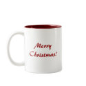 Merry Christmas Santa Hat mugs