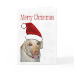 Merry Christmas Santa Labrador Cards