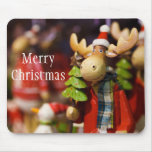 Merry Christmas Santa Moose Mousepad Novelty Gifts