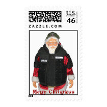 Merry Christmas Santa Postage postage