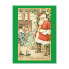 Merry Christmas Santa postcard