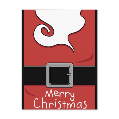 Merry Christmas Santa Post Cards by ellybean